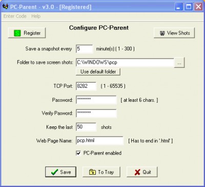 PC-Parent 2.3 screenshot PC-Parent 2.3 screenshot