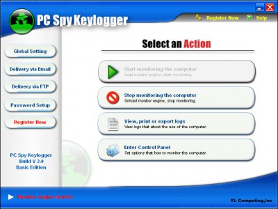 PC Spy Keylogger 2.3 screenshot PC Spy Keylogger 2.3 screenshot