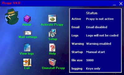 Pcspy 4.0 screenshot