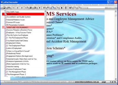 PDF Action Free Reader v1.6 screenshot PDF Action Free Reader v1.6 screenshot