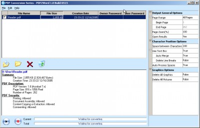 PDF Conversion Series - PDF2Word 2.1 screenshot PDF Conversion Series - PDF2Word 2.1 screenshot