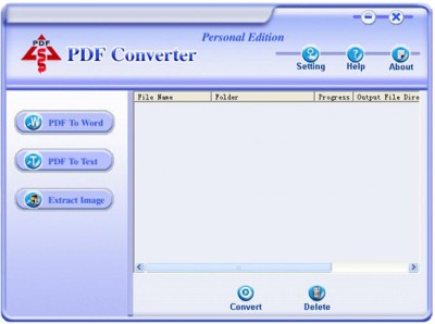 PDF Converter Personal Edition 2.2 screenshot PDF Converter Personal Edition 2.2 screenshot