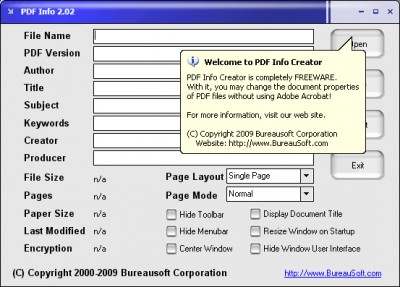 PDF Info 1.00 screenshot PDF Info 1.00 screenshot