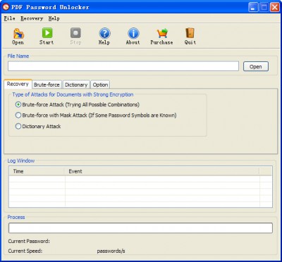 PDF password Unlocker 3.9.5.1.01 screenshot