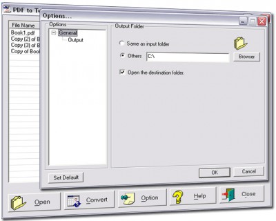 PDF to Text converter 2.0 screenshot PDF to Text converter 2.0 screenshot