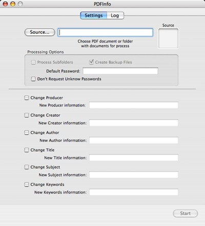 PDFInfo 2.2 screenshot PDFInfo 2.2 screenshot