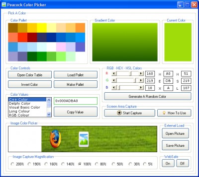 Peacock Color Picker 1.1.0 screenshot