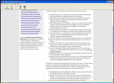 Pennsylvania Homeowners Insurance 1 screenshot Pennsylvania Homeowners Insurance 1 screenshot