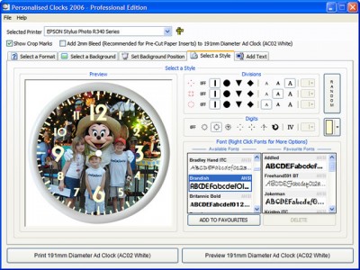 Personalised Clocks 2006 1.0.0.3 screenshot