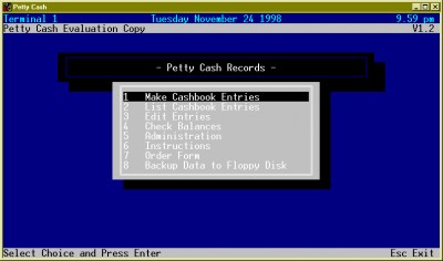 Petty Cash 1.1 screenshot