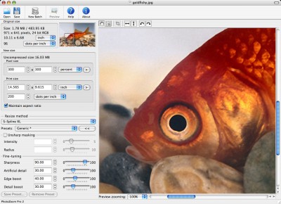 PhotoZoom Pro 2 for Mac 2.2.8 screenshot PhotoZoom Pro 2 for Mac 2.2.8 screenshot