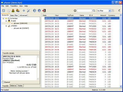 Phyxer 0.5.2 screenshot