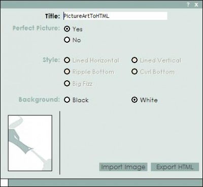 Picture Art to HTML 1 screenshot