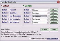 PlacesBar Constructor 1.2 screenshot