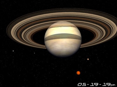 Planet Saturn 3D Screensaver 1.0 screenshot