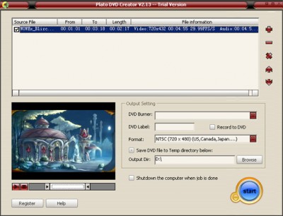 PLAT0 DVD Creator 2007 screenshot PLAT0 DVD Creator 2007 screenshot