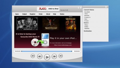 PLAT0 DVD to iPod Converter 2007 screenshot