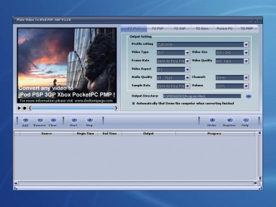 PLAT0 Video To iPod PSP 3GP 2007 screenshot