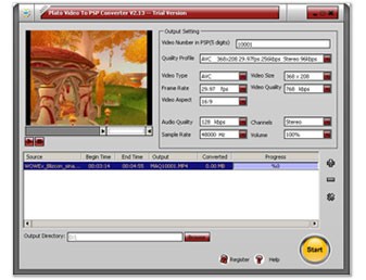 Plato Video To PSP Converter 3.65 screenshot
