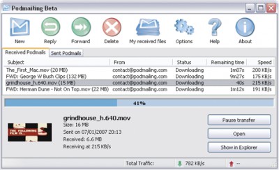 Podmailing 0.9.2 screenshot Podmailing 0.9.2 screenshot