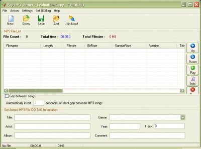 Pop MP3 Joiner 2.0 screenshot Pop MP3 Joiner 2.0 screenshot