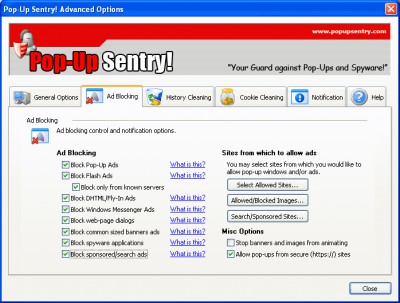 Pop-Up Sentry! 4.1.1006 screenshot Pop-Up Sentry! 4.1.1006 screenshot