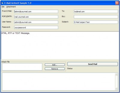 POP3 Email ActiveX (OCX) 1.0 screenshot