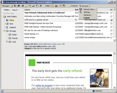 POP3 Webmail ASP 2.3 screenshot POP3 Webmail ASP 2.3 screenshot