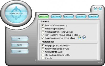 PopUp Buster+ 2.03 screenshot