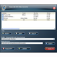 Power 3GP/MP4 Video Converter 8.0.3.21 screenshot