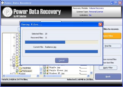 Power Data Recovery - Personal License 3.2.918 screenshot