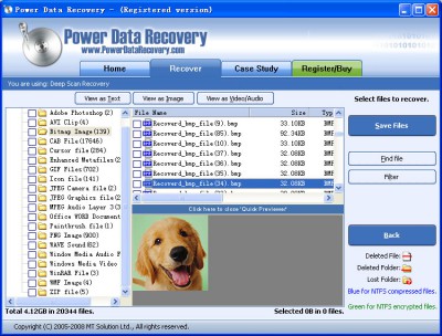 Power Data Recovery 4.5.2 screenshot Power Data Recovery 4.5.2 screenshot