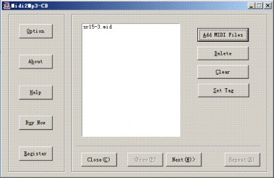 Power MIDI to WAV/MP3/CD 1.5 screenshot