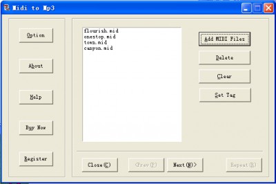 Power MIDI to WAV/MP3 2.7 screenshot