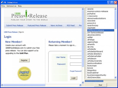 PR Submitter 1.5 screenshot