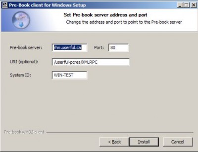 Pre-Book PC Reservation Client (Windows) 1.0 screenshot