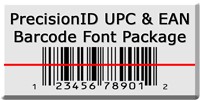 PrecisionID EAN UPC Barcode Fonts 3.0 screenshot PrecisionID EAN UPC Barcode Fonts 3.0 screenshot