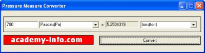 Pressure Converter 1.0 screenshot Pressure Converter 1.0 screenshot