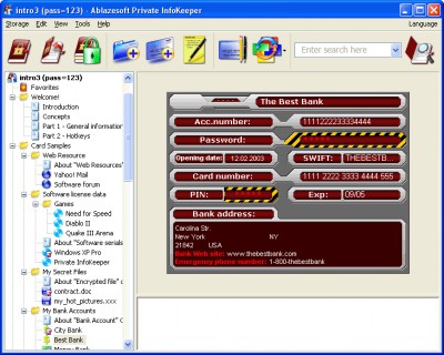 Private InfoKeeper 2.8 screenshot Private InfoKeeper 2.8 screenshot