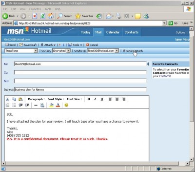 PrivateMail for Hotmail 2.5 screenshot PrivateMail for Hotmail 2.5 screenshot