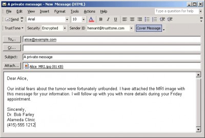 PrivateMail for Outlook 2.5 screenshot
