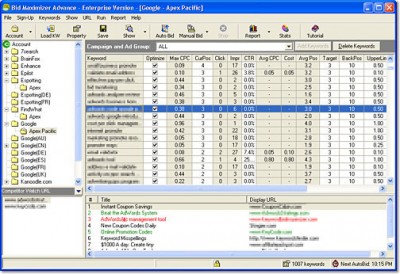 Professional PPC BidMaximizer V4.2.0.43 screenshot