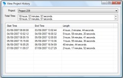 Project Log 1.3 screenshot