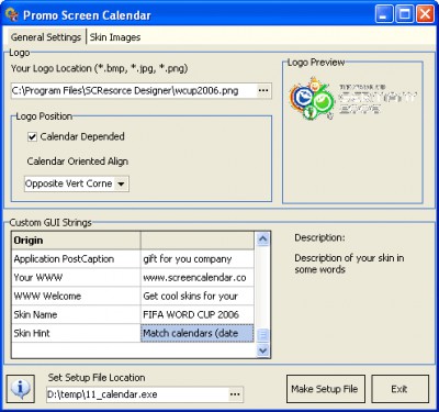 Promo Screen Calendar 2.1 screenshot Promo Screen Calendar 2.1 screenshot