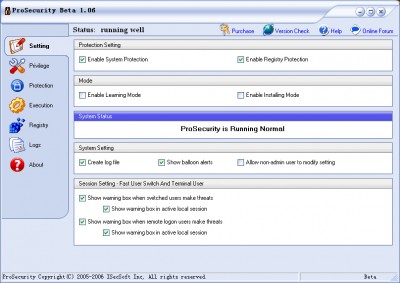 ProSecurity 1.41 screenshot