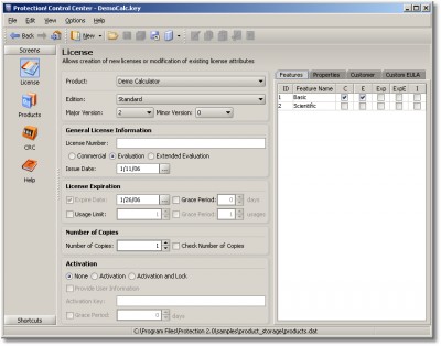 Protection! Licensing Framework Standard 2.1 screenshot