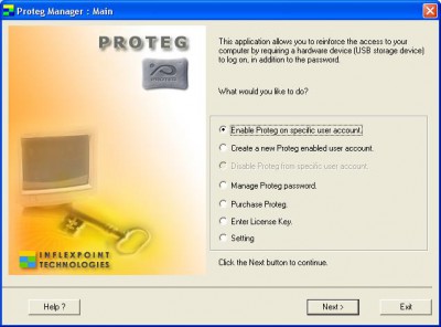 Proteg 3.1 screenshot