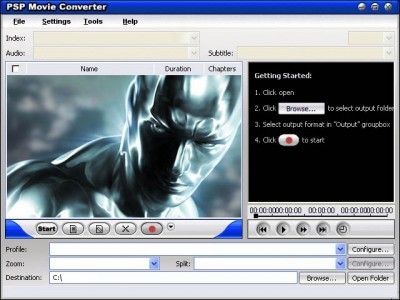 PSP MOVIE CONVERTER PRO 2007.10902 screenshot PSP MOVIE CONVERTER PRO 2007.10902 screenshot