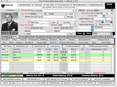 PsychReport-Patient Management Software 2007 screenshot PsychReport-Patient Management Software 2007 screenshot