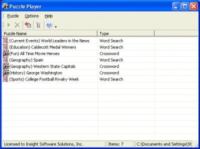 Puzzle Player 1.0b screenshot